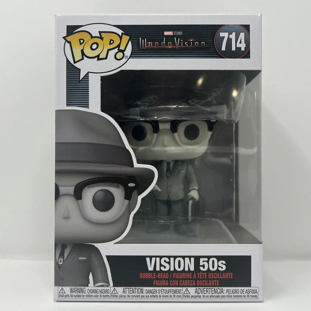 Funko Pop WandaVision #714 Vision 50s Vinyl Bobble Head collectible toy Figure